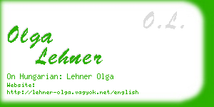 olga lehner business card